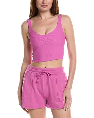 Beyond Yoga Impulse Ribbed Cropped Tank In Animal Print