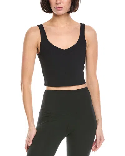 Beyond Yoga Impulse Ribbed Cropped Tank In Black