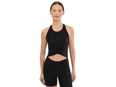 Beyond Yoga Impulse Ribbed High Neck Tank Top Women's Clothing Black Onyx: Xl, Elastane/polyamide
