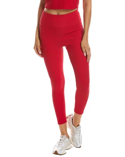 Beyond Yoga Impulse Ribbed High Waisted 24in Midi Legging In Red