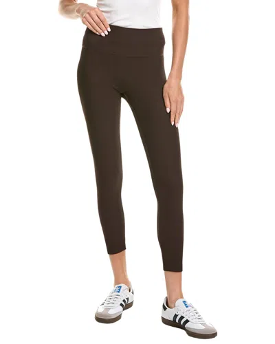 Beyond Yoga Impulse Ribbed High Waisted Midi Legging In Brown