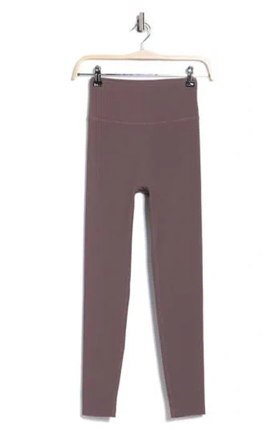 Beyond Yoga Impulse Ribbed Midi Leggings In Brown