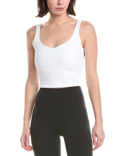 Beyond Yoga Impulsed Ribbed Cropped Tank In White