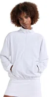 Beyond Yoga In Stride Half Zip Pullover True White In True White
