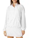 Beyond Yoga In Stride Half Zip Pullover In True White