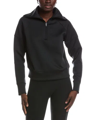 Beyond Yoga In The Flow 1/4-zip Pullover In Black