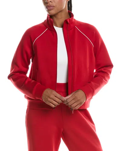 Beyond Yoga In The Flow Bomber Jacket In Red