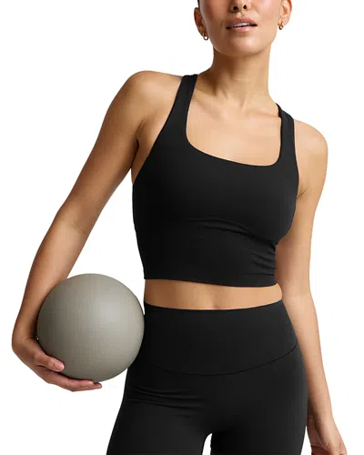 Beyond Yoga In The Zone Cropped Tank Top In Black