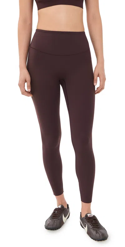 Beyond Yoga In The Zone High Waisted Midi Leggings Cocoa Plum