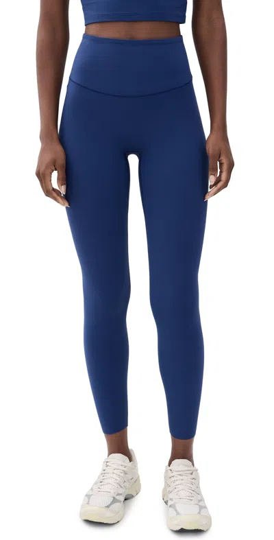 Beyond Yoga In The Zone High Waisted Midi Leggings Deep Ocean