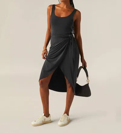 Beyond Yoga Intrigue Midi Dress In Black