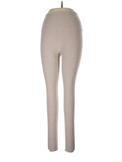 Pre-owned Beyond Yoga Leggings In Tan