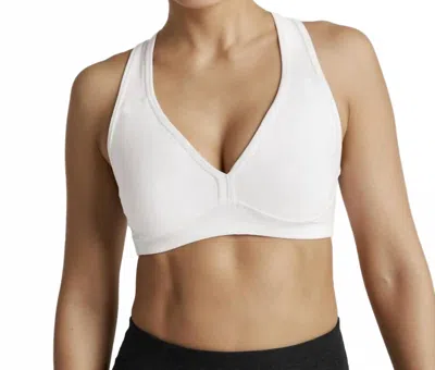 BEYOND YOGA LIFT YOUR SPIRITS BRA IN WHITE