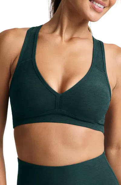 Beyond Yoga Lift Your Spirits Sports Bra In Green