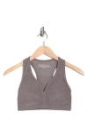 Beyond Yoga Lift Your Spirits Sports Bra In Gray
