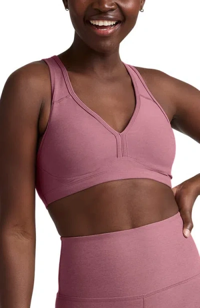 Beyond Yoga Lift Your Spirits Sports Bra In Pink