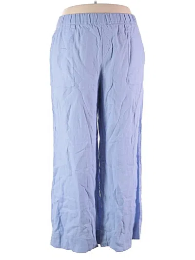 Pre-owned Beyond Yoga Linen Pants In Blue