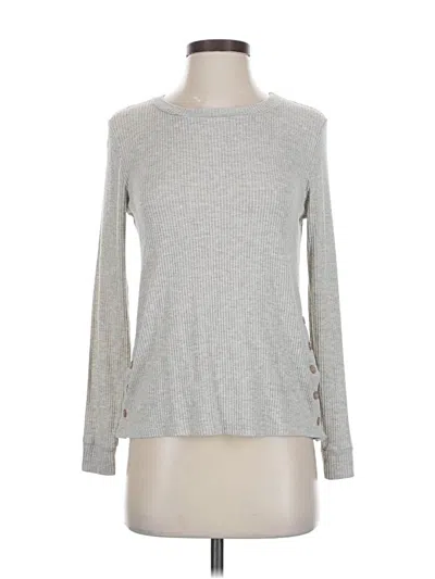 Pre-owned Beyond Yoga Long Sleeve T-shirt In Silver