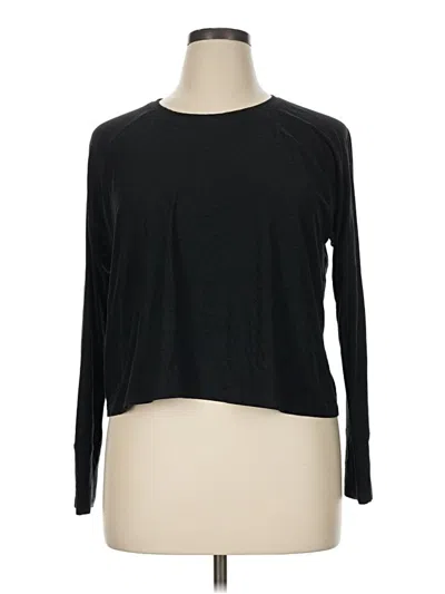 Pre-owned Beyond Yoga Long Sleeve T-shirt In Black