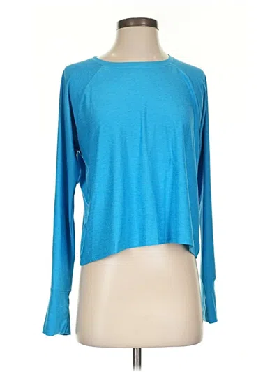 Pre-owned Beyond Yoga Long Sleeve T-shirt In Blue