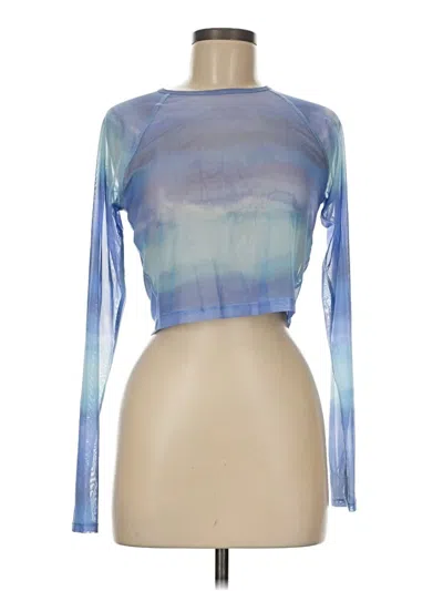 Pre-owned Beyond Yoga Long Sleeve T-shirt In Blue