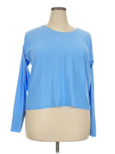 Pre-owned Beyond Yoga Long Sleeve T-shirt In Blue