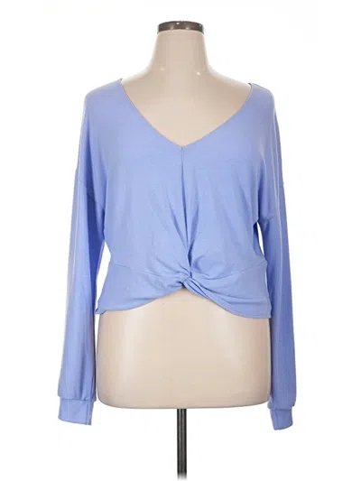Pre-owned Beyond Yoga Long Sleeve T-shirt In Blue