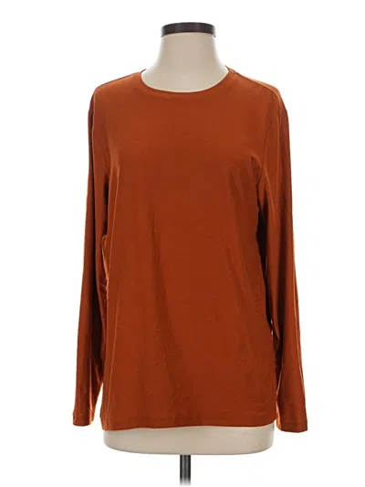 Pre-owned Beyond Yoga Long Sleeve T-shirt In Brown
