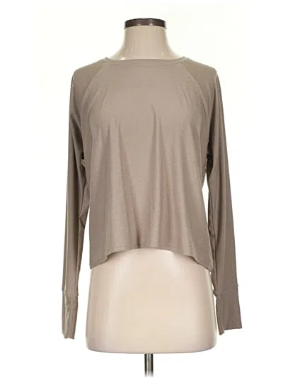 Pre-owned Beyond Yoga Long Sleeve T-shirt In Brown