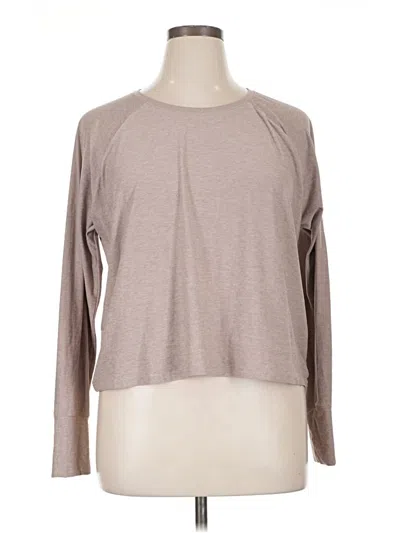 Pre-owned Beyond Yoga Long Sleeve T-shirt In Brown