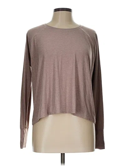 Pre-owned Beyond Yoga Long Sleeve T-shirt In Brown