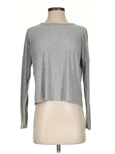 Pre-owned Beyond Yoga Long Sleeve T-shirt In Gray