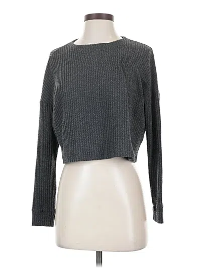 Pre-owned Beyond Yoga Long Sleeve T-shirt In Gray