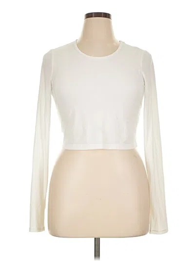 Pre-owned Beyond Yoga Long Sleeve T-shirt In Ivory