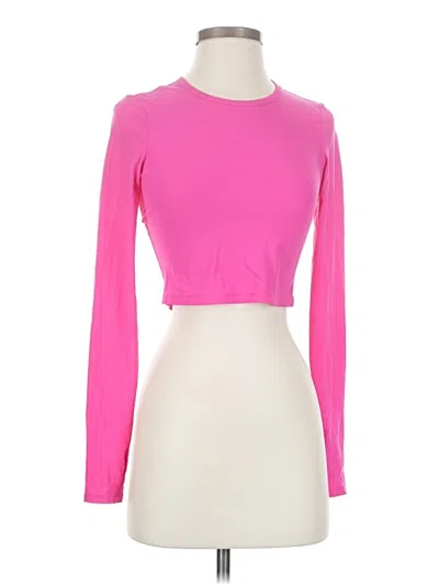 Pre-owned Beyond Yoga Long Sleeve T-shirt In Pink