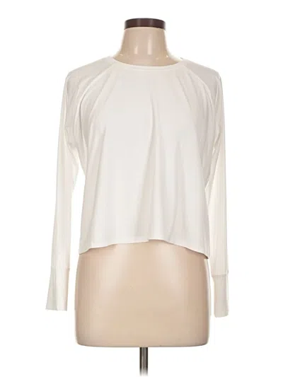 Pre-owned Beyond Yoga Long Sleeve T-shirt In White