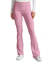 Beyond Yoga Space Dye Foldover Pants In Pink Haze Heather