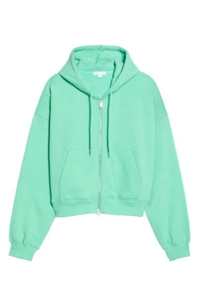 Beyond Yoga Luxe Fleece Full Zip Hoodie In Green