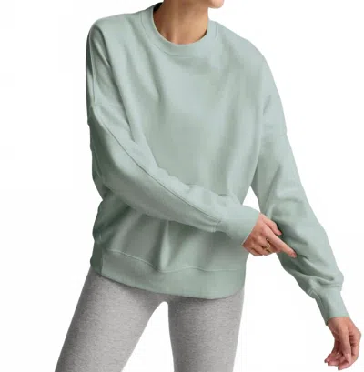 Beyond Yoga Luxe Fleece Oversized Sweatshirt In Pale Blue