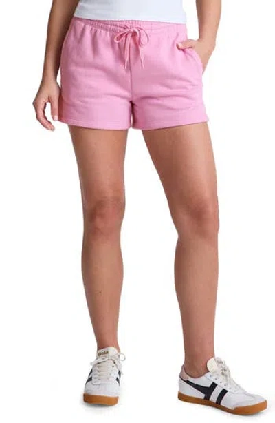 Beyond Yoga Luxe Fleece Sweat Shorts In Pink