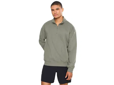 Beyond Yoga Luxefleece 1/2 Zip Pullover Men's Sweatshirt Dusk Basil: 2xl, Cotton/polyester In Green