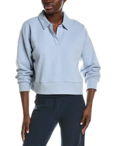 Beyond Yoga Luxefleece Collared Sweatshirt In Blue