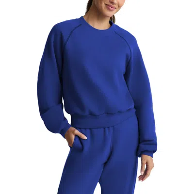 Beyond Yoga Luxefleece Colorblocked Sweatshirt In Blue