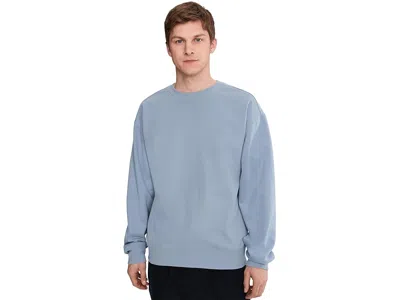 Beyond Yoga Luxefleece Crew Neck Pullover In Blue