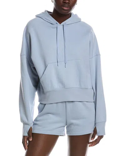 Beyond Yoga Luxefleece Cropped Hoodie In Blue