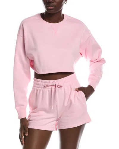 Beyond Yoga Luxefleece Cropped Sweatshirt In Pink