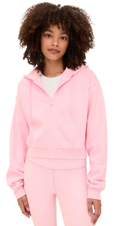 Beyond Yoga Luxefleece Fresh Zip Up Hoodie Frosty Pink