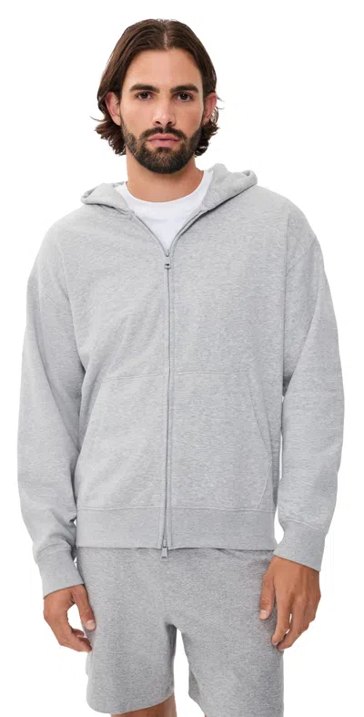 Beyond Yoga Luxefleece Full Zip Hoodie Light Heather Gray