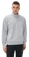 Beyond Yoga Luxefleece Half Zip Pullover In Gray