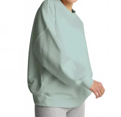 Beyond Yoga Luxefleece Oversized Sweatshirt In Pale Blue In Green
